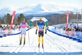 06.04.2024, Setermoen-Bardufoss, Norway (NOR): Karolina Hedenstroem (SWE), Petter Myhr (NOR), (l-r) - Ski Classics Reistadlopet, Setermoen-Bardufoss (NOR). www.nordicfocus.com. © Reichert/NordicFocus. Every downloaded picture is fee-liable.