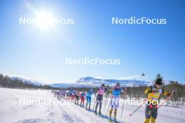 06.04.2024, Setermoen-Bardufoss, Norway (NOR): Anikken Gjerde Alnes (NOR), Hedda Bangman (SWE), Magni Smedaas (NOR), Emilie Fleten (NOR), (l-r) - Ski Classics Reistadlopet, Setermoen-Bardufoss (NOR). www.nordicfocus.com. © Reichert/NordicFocus. Every downloaded picture is fee-liable.