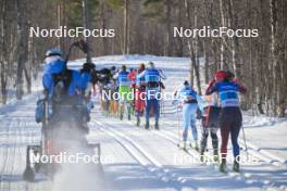06.04.2024, Setermoen-Bardufoss, Norway (NOR): Karolina Grohova (CZE), Katerina Paul (AUS), Michaela Patscheider (ITA), Laurie Flochon-Joly (FRA), (l-r) - Ski Classics Reistadlopet, Setermoen-Bardufoss (NOR). www.nordicfocus.com. © Reichert/NordicFocus. Every downloaded picture is fee-liable.