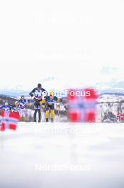 07.04.2024, Bardufoss-Finnsnes, Norway (NOR): Oskar Kardin (SWE), Johannes Ekloef (SWE), (l-r) - Ski Classics Summit 2 Senja, Bardufoss-Finnsnes (NOR). www.nordicfocus.com. © Reichert/NordicFocus. Every downloaded picture is fee-liable.