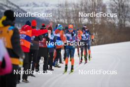 07.04.2024, Bardufoss-Finnsnes, Norway (NOR): Petter Stakston (NOR), Magnus Vesterheim (NOR), (l-r) - Ski Classics Summit 2 Senja, Bardufoss-Finnsnes (NOR). www.nordicfocus.com. © Reichert/NordicFocus. Every downloaded picture is fee-liable.