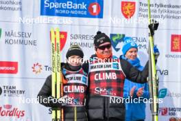 07.04.2024, Bardufoss-Finnsnes, Norway (NOR): Emilie Fleten (NOR), Johan Hoel (NOR), (l-r) - Ski Classics Summit 2 Senja, Bardufoss-Finnsnes (NOR). www.nordicfocus.com. © Reichert/NordicFocus. Every downloaded picture is fee-liable.