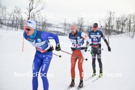 07.04.2024, Bardufoss-Finnsnes, Norway (NOR): Tord Asle Gjerdalen (NOR), Nils Dahlsten (SWE), (l-r) - Ski Classics Summit 2 Senja, Bardufoss-Finnsnes (NOR). www.nordicfocus.com. © Reichert/NordicFocus. Every downloaded picture is fee-liable.
