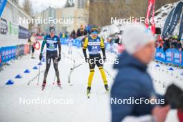 07.04.2024, Bardufoss-Finnsnes, Norway (NOR): Simen Bratberg Ramstad (NOR), Ole Joergen Bruvoll (NOR), (l-r) - Ski Classics Summit 2 Senja, Bardufoss-Finnsnes (NOR). www.nordicfocus.com. © Reichert/NordicFocus. Every downloaded picture is fee-liable.