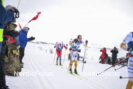 07.04.2024, Bardufoss-Finnsnes, Norway (NOR): Martin Loewstroem Nyenget (NOR), Axel Jutterstroem (SWE), (l-r) - Ski Classics Summit 2 Senja, Bardufoss-Finnsnes (NOR). www.nordicfocus.com. © Reichert/NordicFocus. Every downloaded picture is fee-liable.