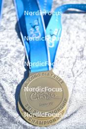 13.04.2024, Hafjell, Norway (NOR): feature: seasonal ceremony medals, bronze medal - Ski Classics Grand Finale Janteloppet - Hafjell (NOR). www.nordicfocus.com. © Reichert/NordicFocus. Every downloaded picture is fee-liable.