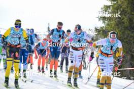 13.04.2024, Hafjell, Norway (NOR): Hanna Lodin (SWE), Astrid Oeyre Slind (NOR), Magni Smedas (NOR), (l-r) - Ski Classics Grand Finale Janteloppet - Hafjell (NOR). www.nordicfocus.com. © Reichert/NordicFocus. Every downloaded picture is fee-liable.