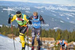 13.04.2024, Hafjell, Norway (NOR): Thomas Odegaarden (NOR), Alvar Myhlback (SWE), (l-r) - Ski Classics Grand Finale Janteloppet - Hafjell (NOR). www.nordicfocus.com. © Reichert/NordicFocus. Every downloaded picture is fee-liable.