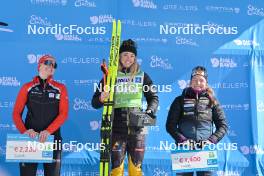 13.04.2024, Hafjell, Norway (NOR): Anikken Gjerede Alnes (NOR), Emilie Fleten (NOR), Magni Smedas (NOR), (l-r) - Ski Classics Grand Finale Janteloppet - Hafjell (NOR). www.nordicfocus.com. © Reichert/NordicFocus. Every downloaded picture is fee-liable.