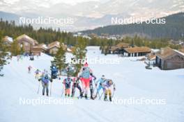 13.04.2024, Hafjell, Norway (NOR): Isak Nilsson (SWE), Nadine Faehndrich (SUI), Karolina Hedenstroem (SWE), Kati Roivas (FIN), (l-r) - Ski Classics Grand Finale Janteloppet - Hafjell (NOR). www.nordicfocus.com. © Reichert/NordicFocus. Every downloaded picture is fee-liable.