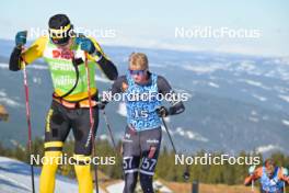 13.04.2024, Hafjell, Norway (NOR): Amund Hoel (NOR), Alvar Myhlback (SWE), (l-r) - Ski Classics Grand Finale Janteloppet - Hafjell (NOR). www.nordicfocus.com. © Reichert/NordicFocus. Every downloaded picture is fee-liable.
