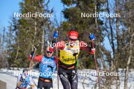 13.04.2024, Hafjell, Norway (NOR): Andreas Nygaard (NOR), Johan Hoel (NOR), (l-r) - Ski Classics Grand Finale Janteloppet - Hafjell (NOR). www.nordicfocus.com. © Reichert/NordicFocus. Every downloaded picture is fee-liable.