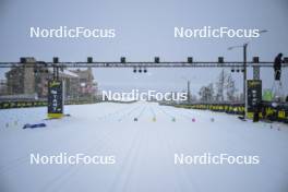 13.04.2024, Hafjell, Norway (NOR): feature: The start area in snowfall - Ski Classics Grand Finale Janteloppet - Hafjell (NOR). www.nordicfocus.com. © Reichert/NordicFocus. Every downloaded picture is fee-liable.