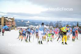 13.04.2024, Hafjell, Norway (NOR): Torleif Syrstad (NOR), Petter Northug Jr (NOR), Thomas Bing (GER), Amund Hoel (NOR), (l-r) - Ski Classics Grand Finale Janteloppet - Hafjell (NOR). www.nordicfocus.com. © Reichert/NordicFocus. Every downloaded picture is fee-liable.