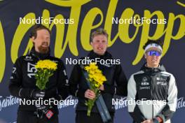 13.04.2024, Hafjell, Norway (NOR): Runar Skaug Mathisen (NOR), Torleif Syrstad (NOR), Max Novak (SWE), (l-r) - Ski Classics Grand Finale Janteloppet - Hafjell (NOR). www.nordicfocus.com. © Reichert/NordicFocus. Every downloaded picture is fee-liable.