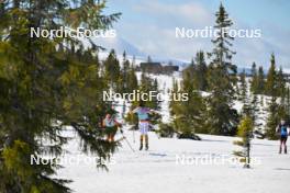 13.04.2024, Hafjell, Norway (NOR): Julie Kvale Stoestad (NOR), Sofie Elebro (SWE), (l-r) - Ski Classics Grand Finale Janteloppet - Hafjell (NOR). www.nordicfocus.com. © Reichert/NordicFocus. Every downloaded picture is fee-liable.