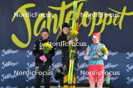 13.04.2024, Hafjell, Norway (NOR): Karolina Hedenstroem (SWE), Emilie Fleten (NOR), Nadine Faehndrich (SUI), (l-r) - Ski Classics Grand Finale Janteloppet - Hafjell (NOR). www.nordicfocus.com. © Reichert/NordicFocus. Every downloaded picture is fee-liable.