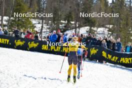13.04.2024, Hafjell, Norway (NOR): Matis Leray (FRA), Emilie Fleten (NOR), (l-r) - Ski Classics Grand Finale Janteloppet - Hafjell (NOR). www.nordicfocus.com. © Reichert/NordicFocus. Every downloaded picture is fee-liable.