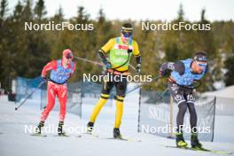13.04.2024, Hafjell, Norway (NOR): Lorenzo Busin (ITA), Thomas Odegaarden (NOR), Oskar Kardin (SWE), (l-r) - Ski Classics Grand Finale Janteloppet - Hafjell (NOR). www.nordicfocus.com. © Reichert/NordicFocus. Every downloaded picture is fee-liable.
